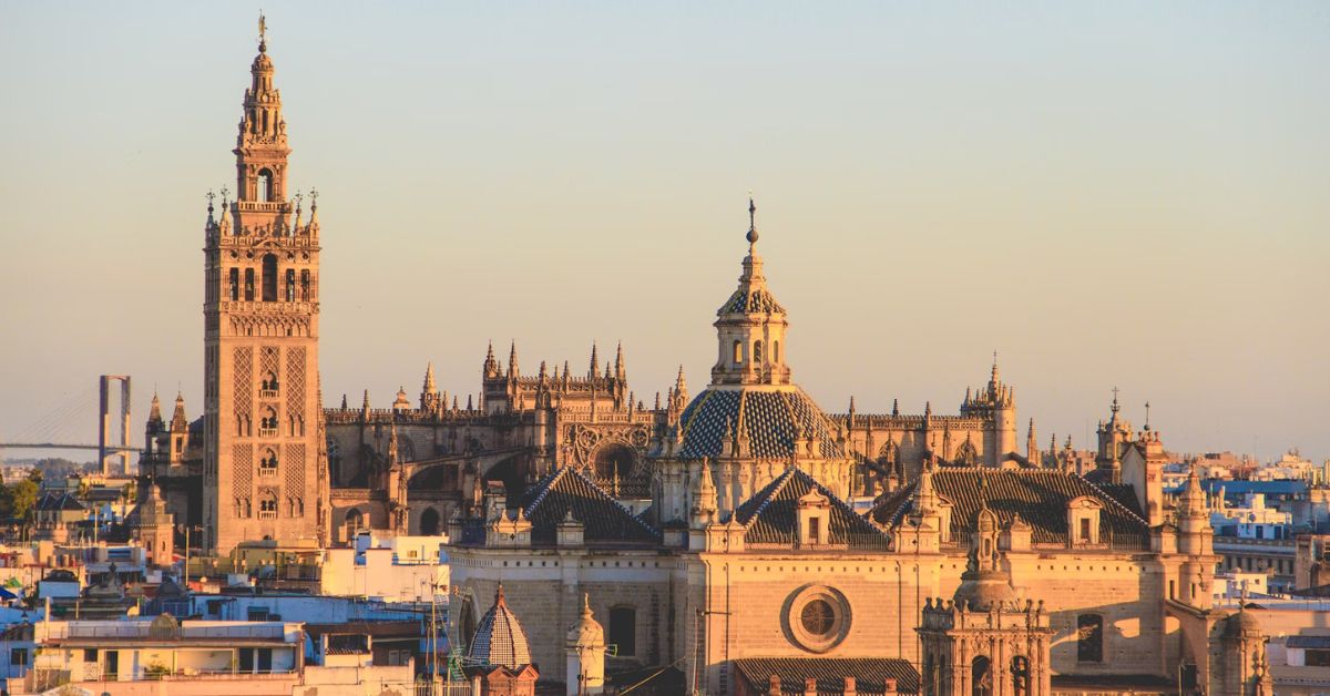 Bygning i Seville i Spanien